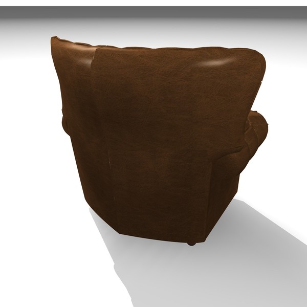 devon 1 seater leather chair 3d model - DEVON 1 SEATER LEATHER CHAIR by Carrara1